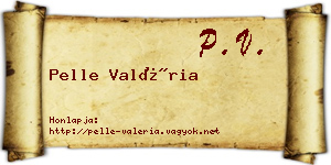 Pelle Valéria névjegykártya
