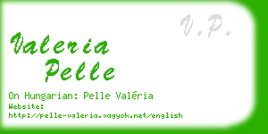 valeria pelle business card